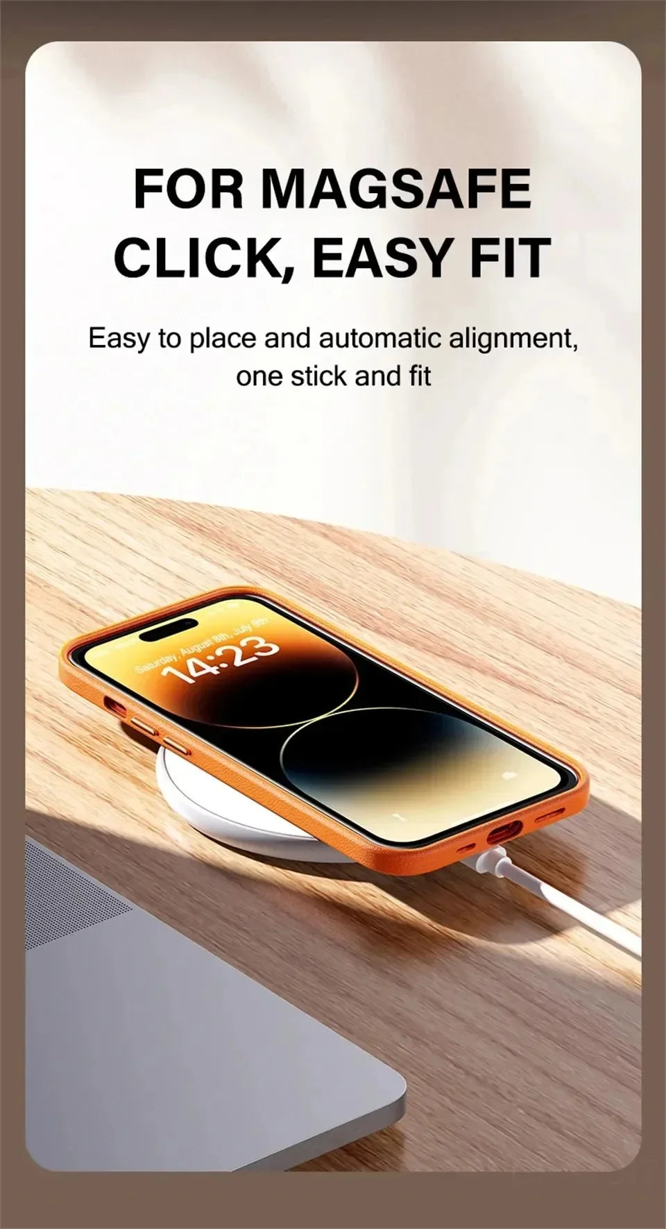 Official MagSafe Leather Case for iPhone