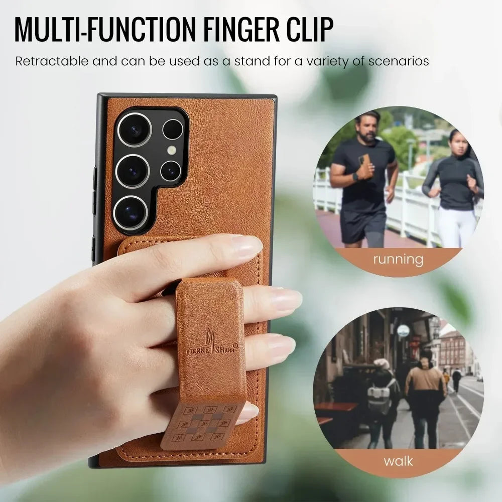 RFID Blocking Wallet Case with Card Holder for Galaxy