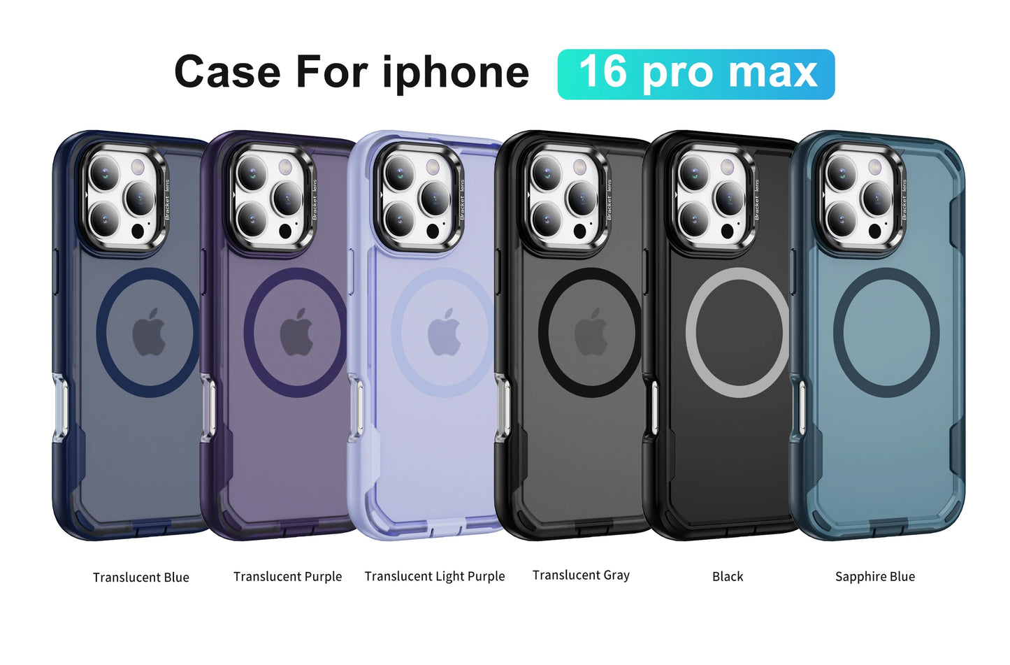 MagSafe Shockproof Leather Case for iPhone with Camera Guard