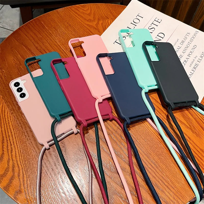 Crossbody Lanyard Strap Case for Samsung Galaxy