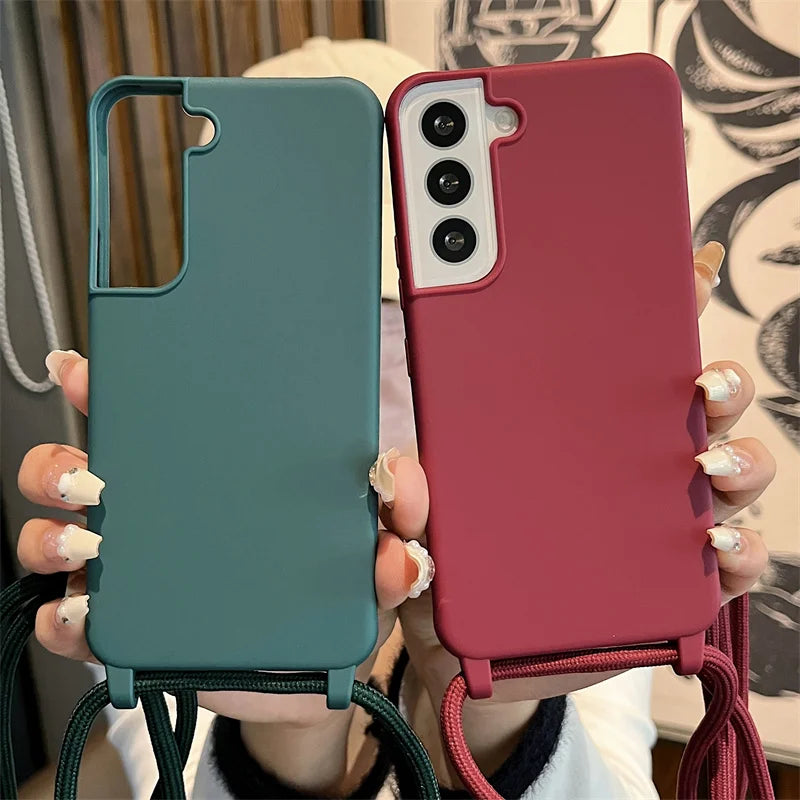Crossbody Lanyard Strap Case for Samsung Galaxy