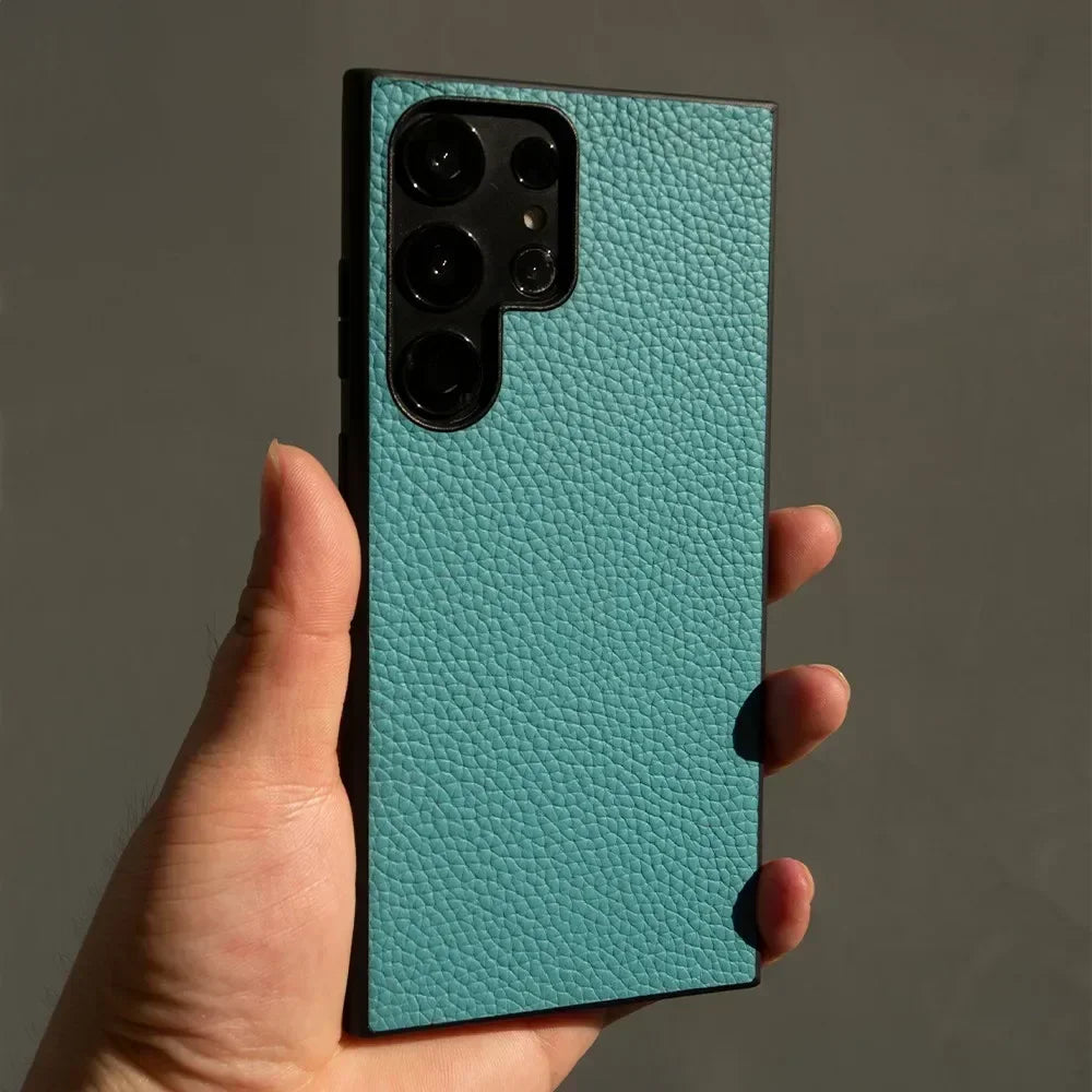Premium Genuine Leather Case for Samsung Galaxy Phones