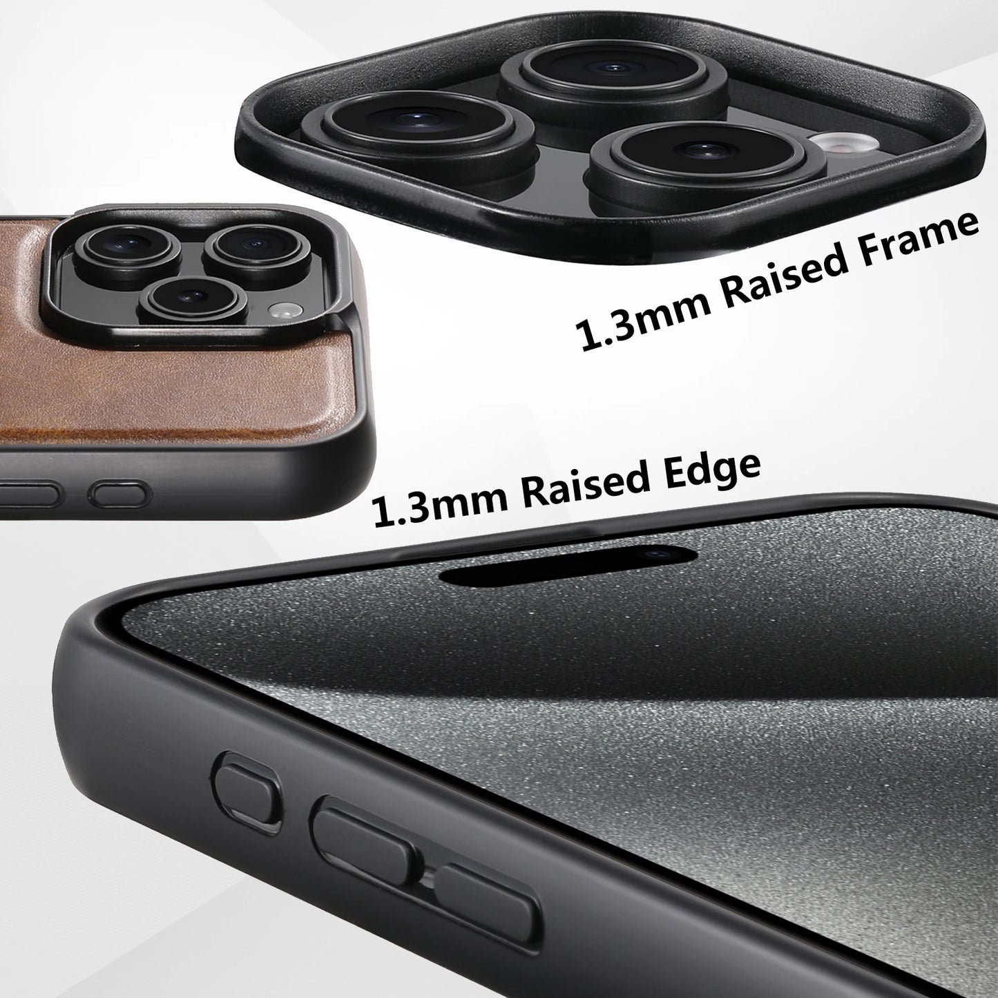 PU Leather Rotating Stand Case for iPhone