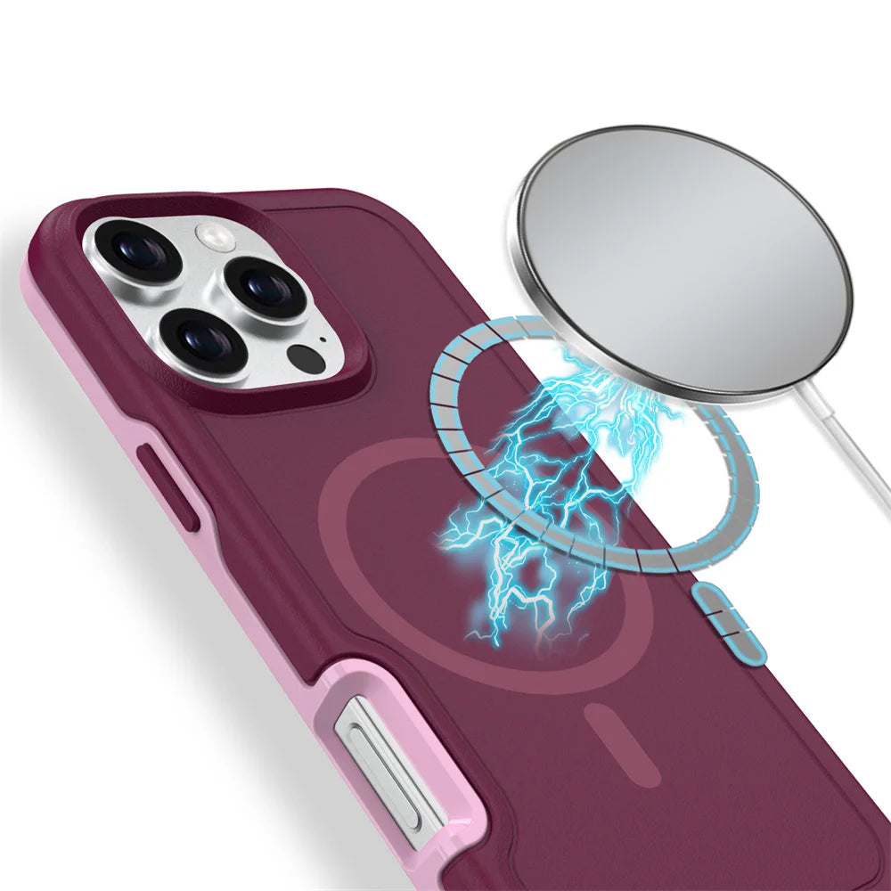 Magnetic Armor Case for iPhone