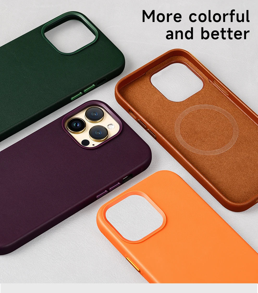 Official MagSafe Leather Case for iPhone