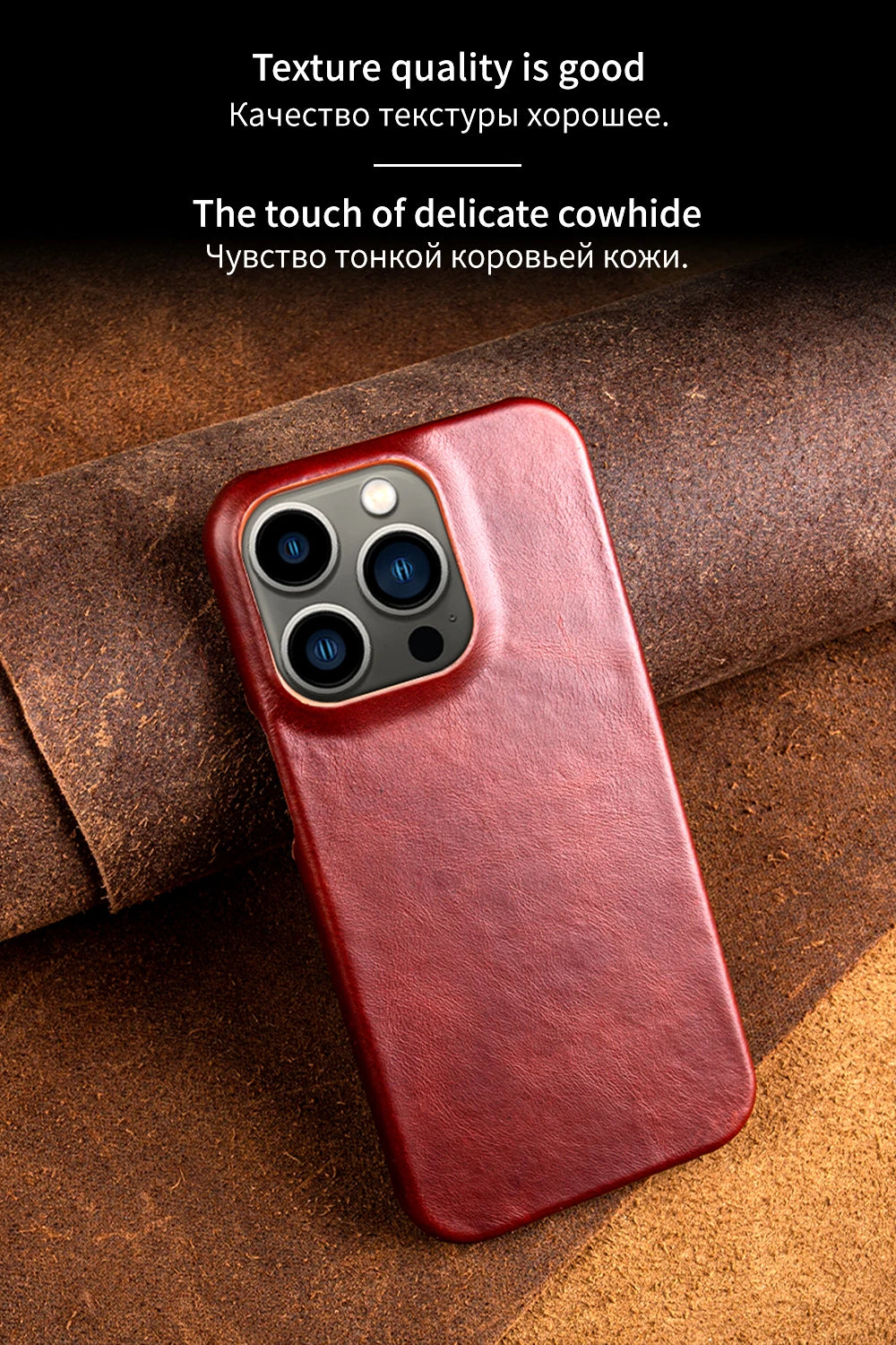 Luxury Leather iPhone Case with Luggage Tag Vintage Style