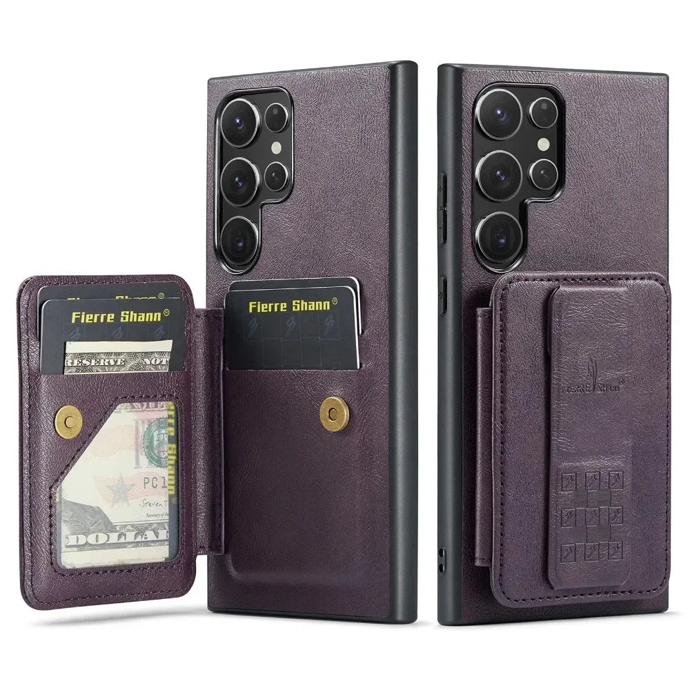 RFID Blocking Wallet Case with Card Holder for Galaxy