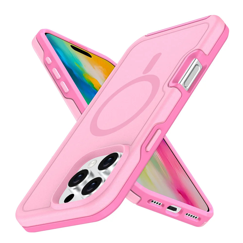 Magnetic Armor Case for iPhone