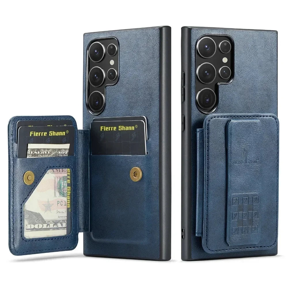 RFID Blocking Wallet Case with Card Holder for Galaxy