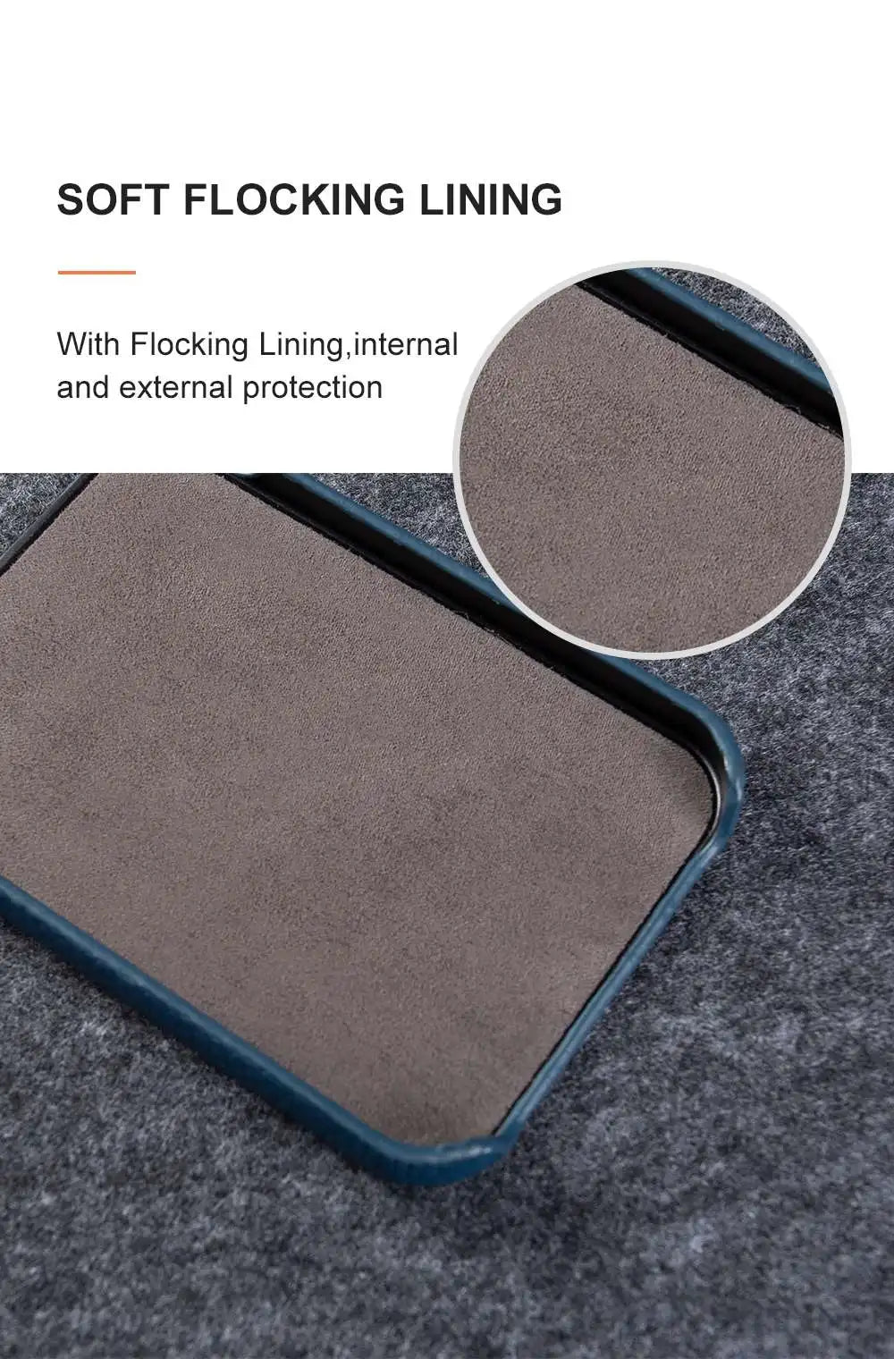 Genuine Leather Litchi Texture Phone Case for Samsung