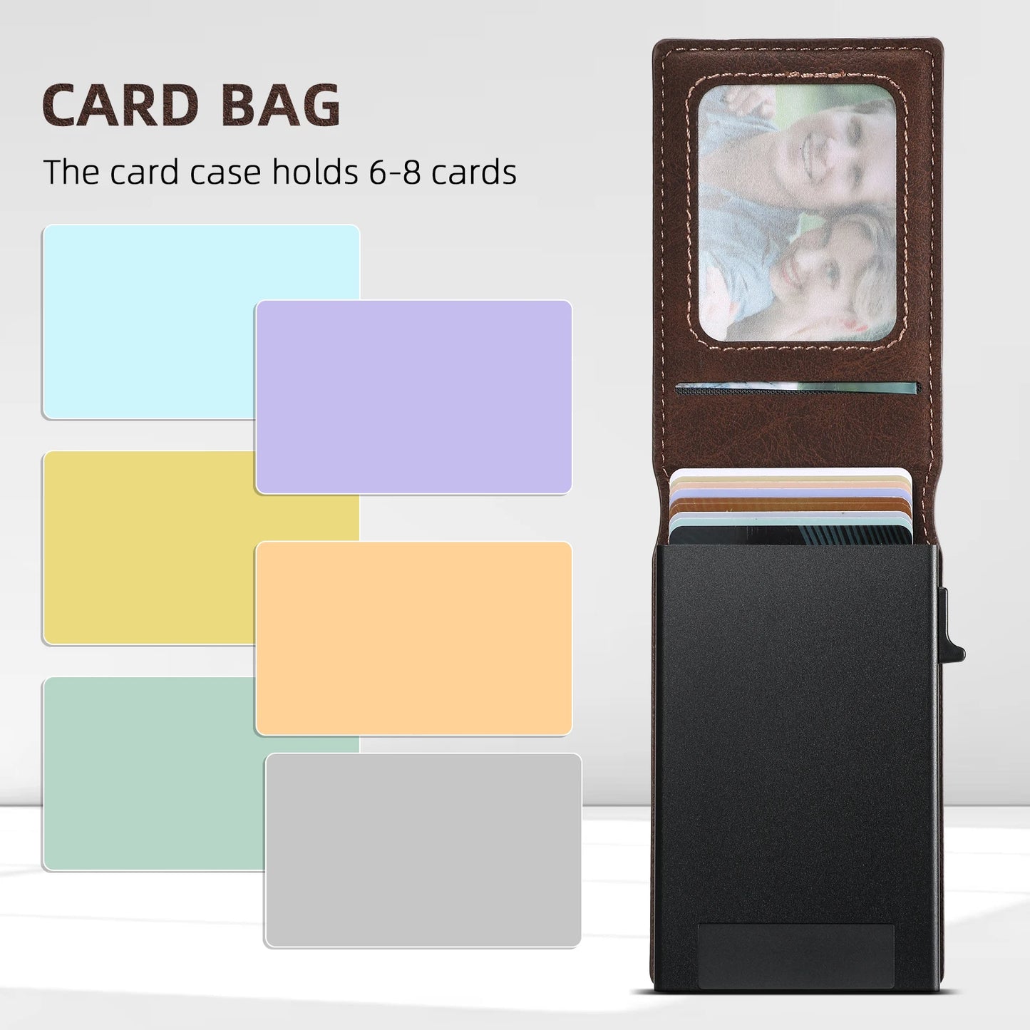 Luxury PU Leather Wallet Phone Case with Card Slot for Samsung