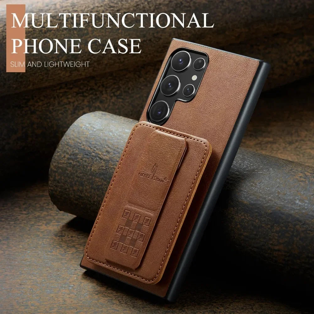 RFID Blocking Wallet Case with Card Holder for Galaxy