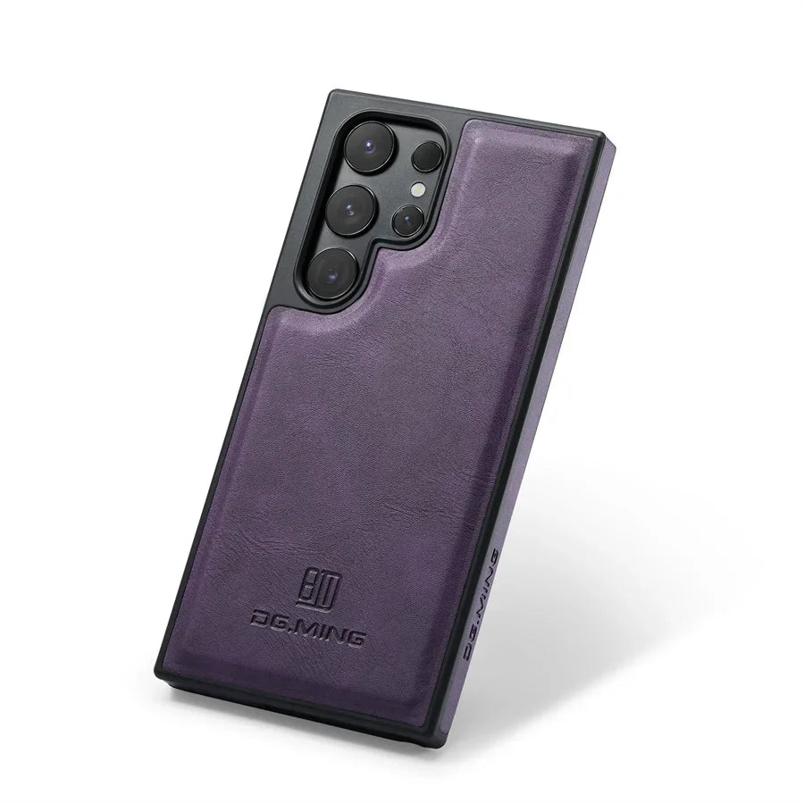 Strong Magnetic Leather Case for Samsung Galaxy