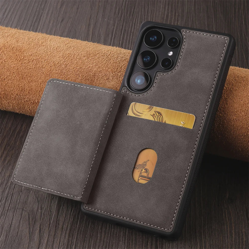 Luxury Leather Phone Case Cover for Samsung Galaxy Series
