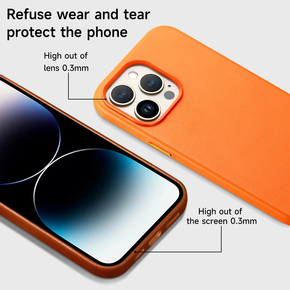 Official MagSafe Leather Case for iPhone