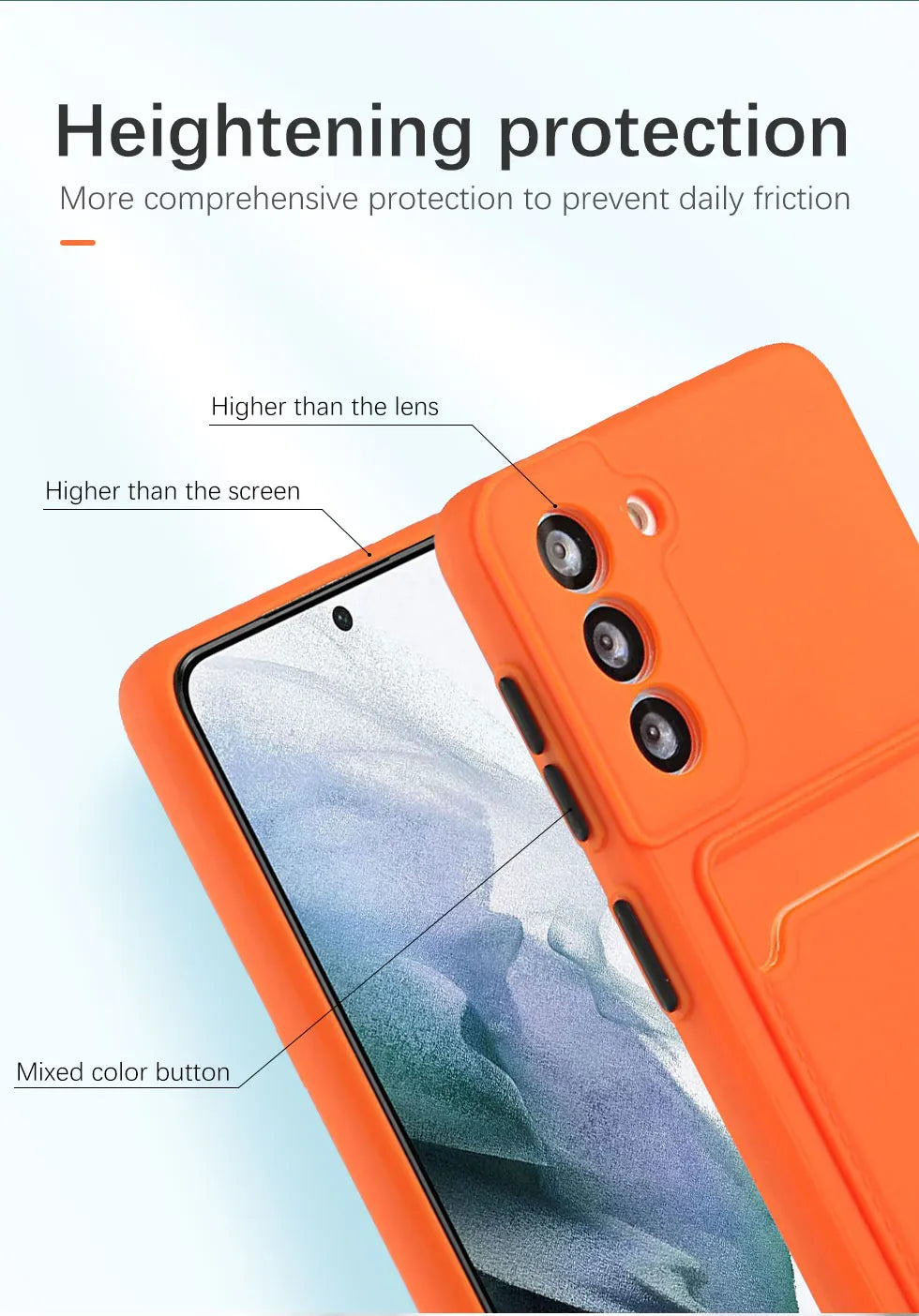 Shockproof Wallet Phone Case with Card Holder for Samsung