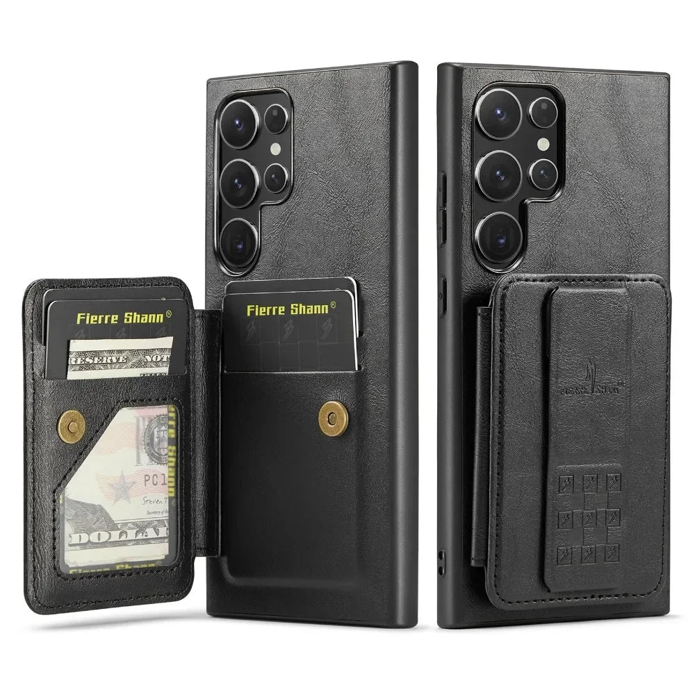 RFID Blocking Wallet Case with Card Holder for Galaxy