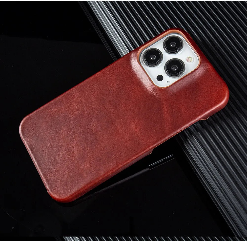 Luxury Leather Case for iPhone