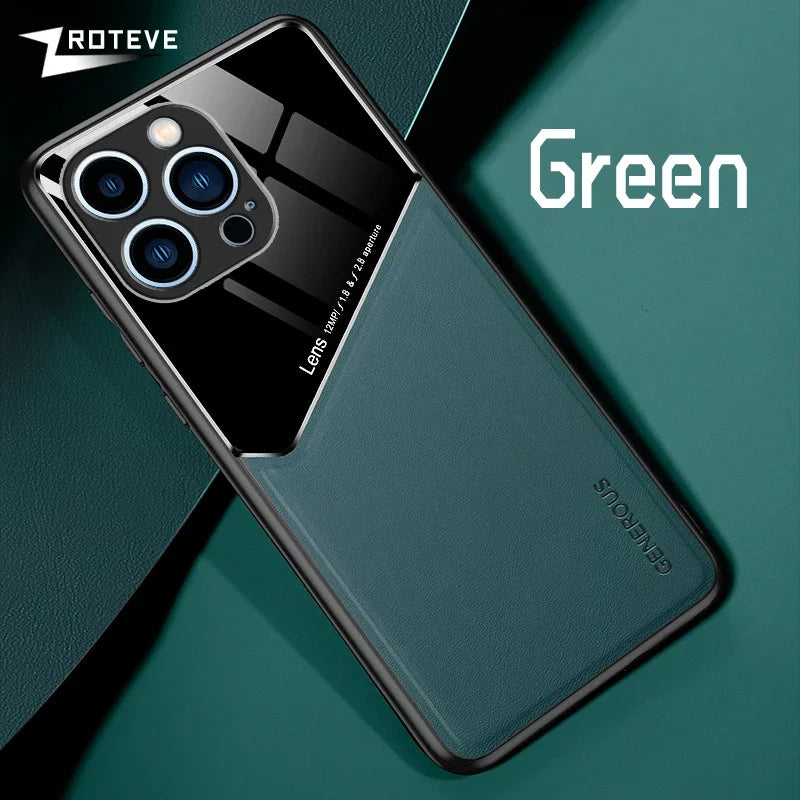 PU Leather Magnetic Case for iPhone