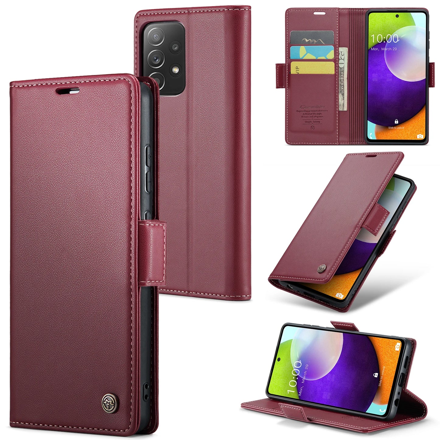 Luxury Leather Wallet Flip Case for Samsung Galaxy Series