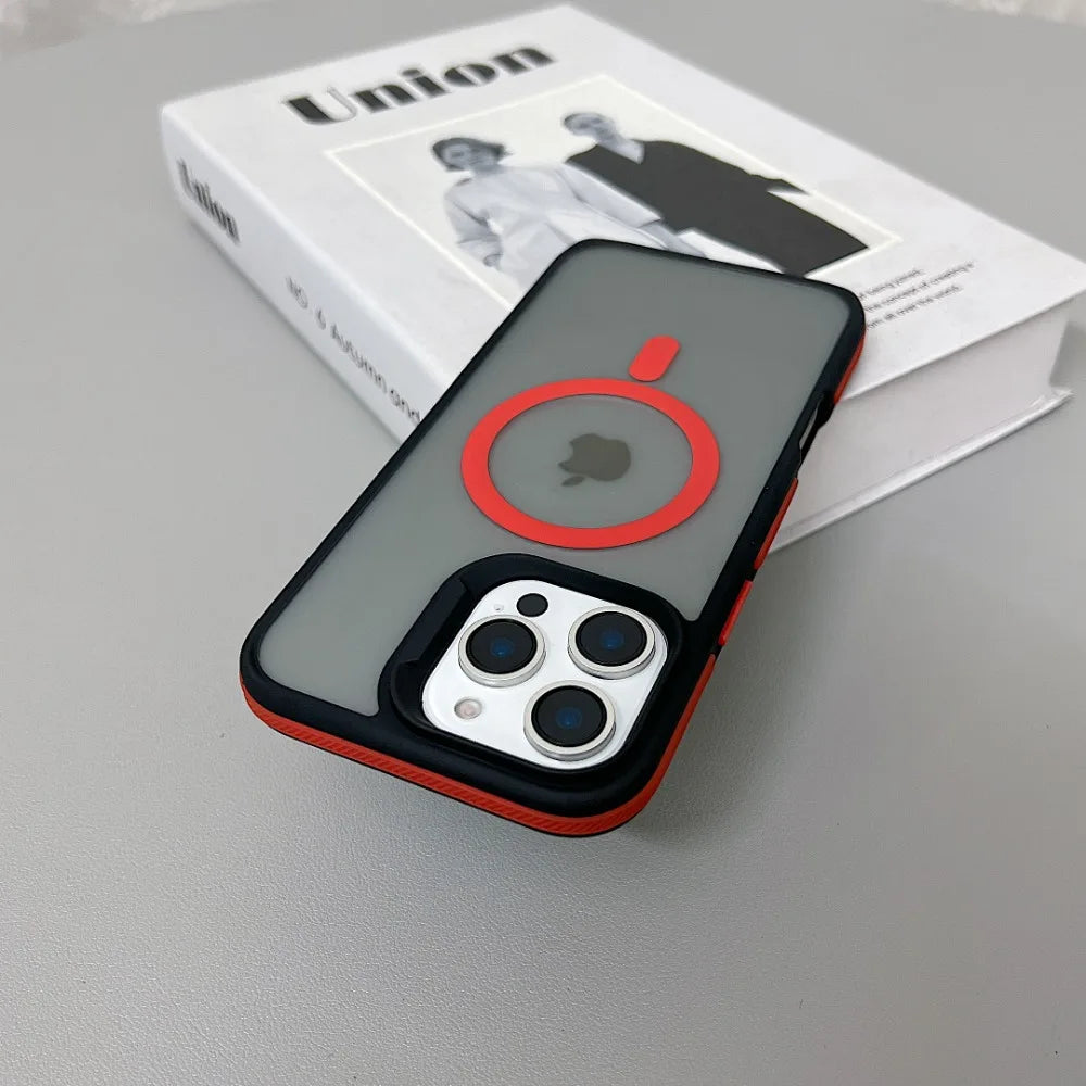 Luxury Magnetic Matte Armor Case for iPhone - CaseifyTrend