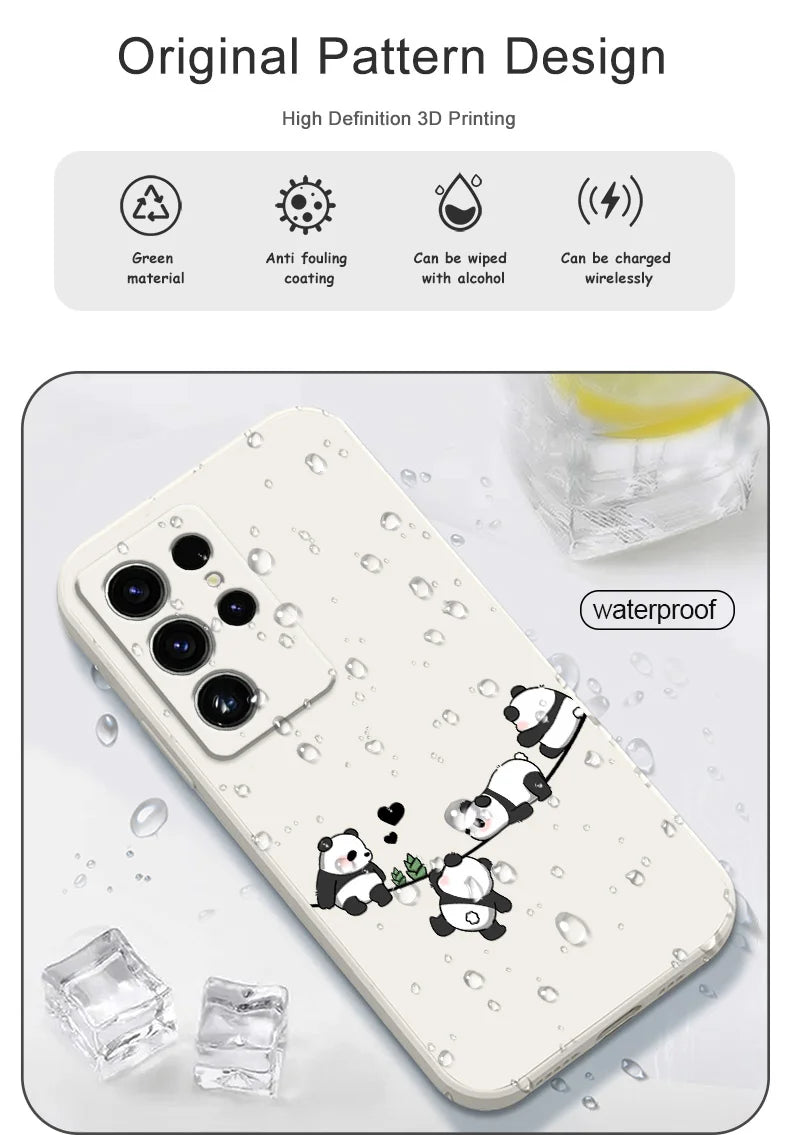 Cute Baby Panda Phone Case for Samsung Galaxy