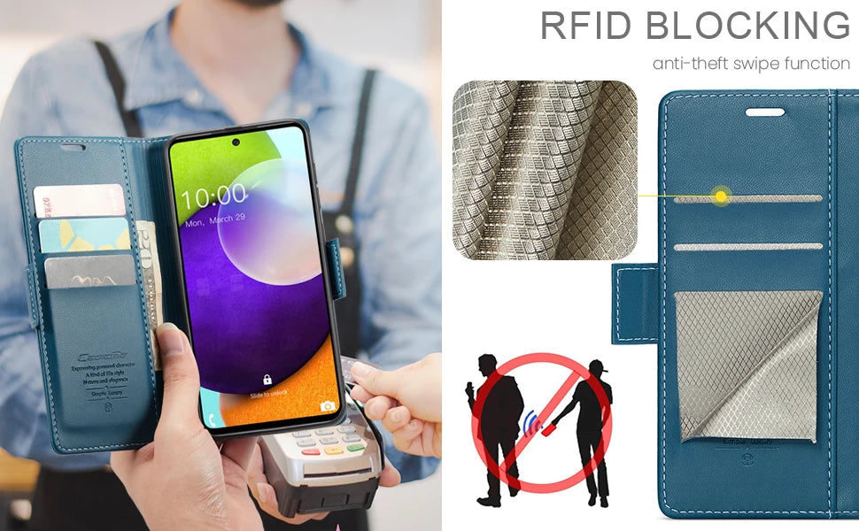 Luxury Leather Wallet Flip Case for Samsung Galaxy Series