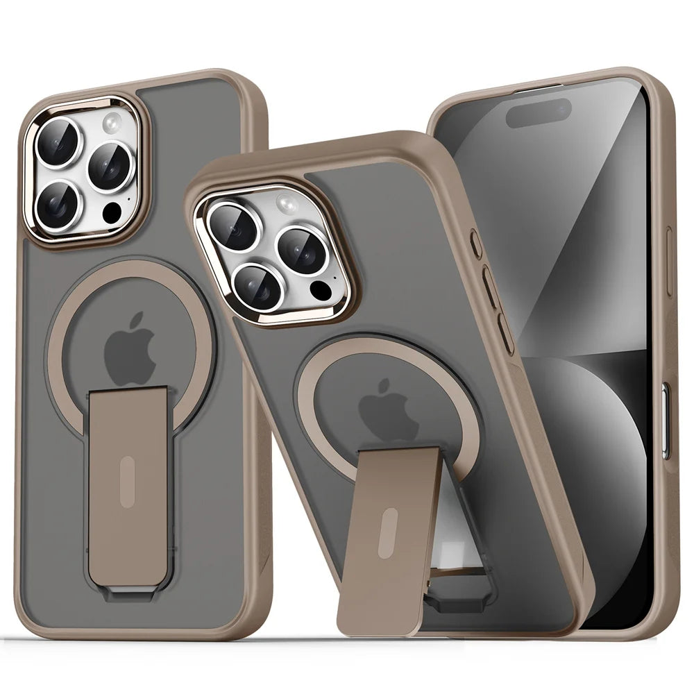 Luxury Magsafe Folding Stand Case for iPhone