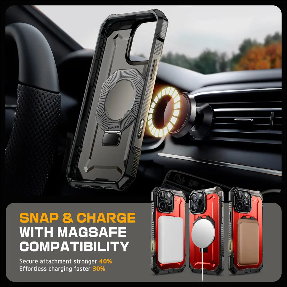 Rugged MagSafe iPhone Case with Camera Capture Button