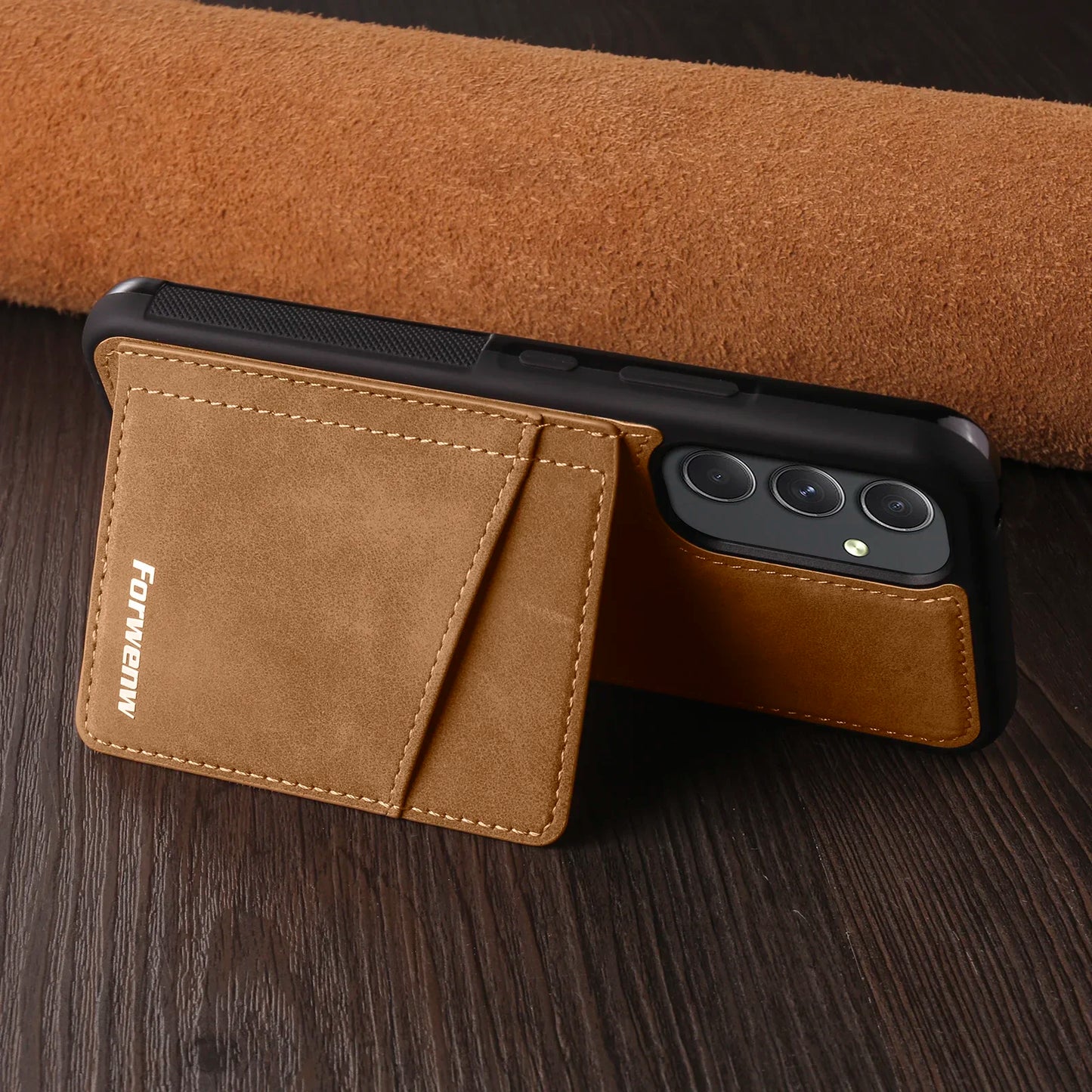 RFID Blocking Wallet Card Holder Case for Samsung Galaxy