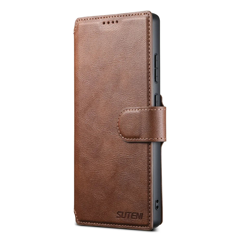 Detachable Magnetic Leather Wallet Phone Case for Samsung