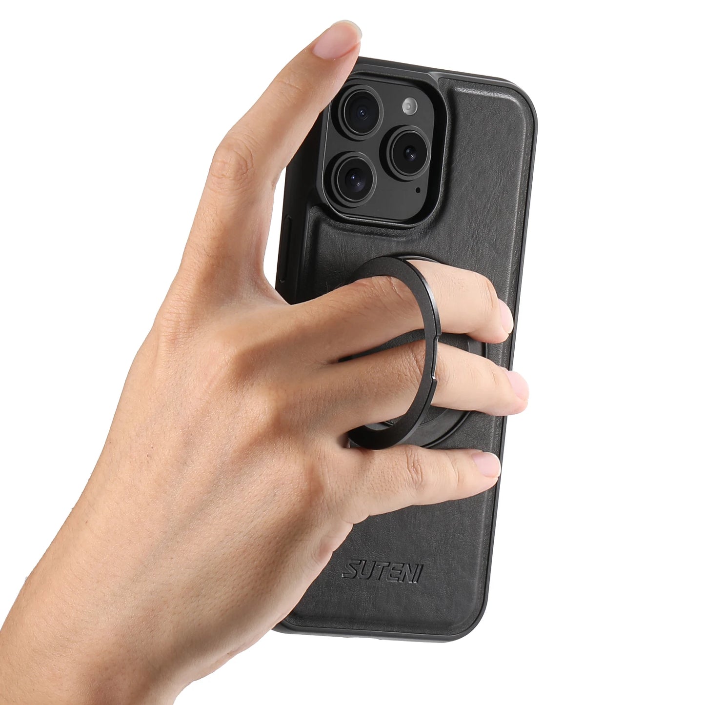 PU Leather Rotating Stand Case for iPhone