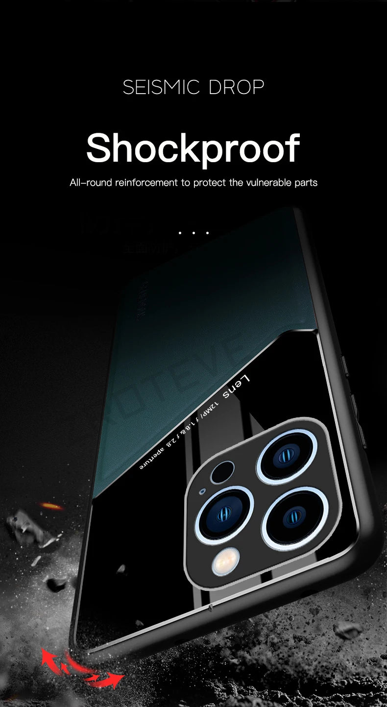 PU Leather Magnetic Case for iPhone