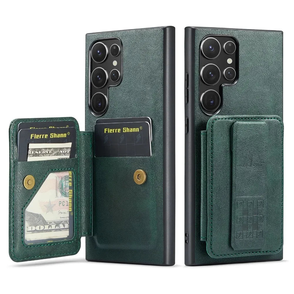 RFID Blocking Wallet Case with Card Holder for Galaxy