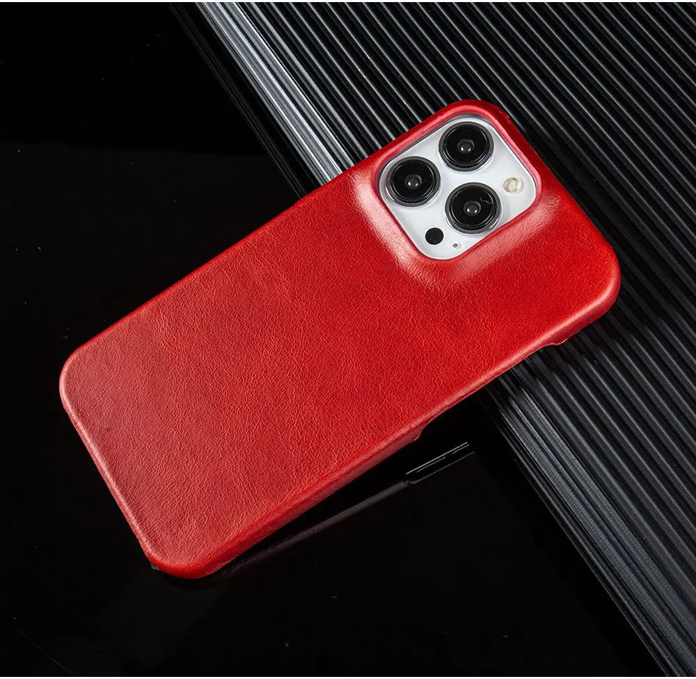 Luxury Leather Case for iPhone