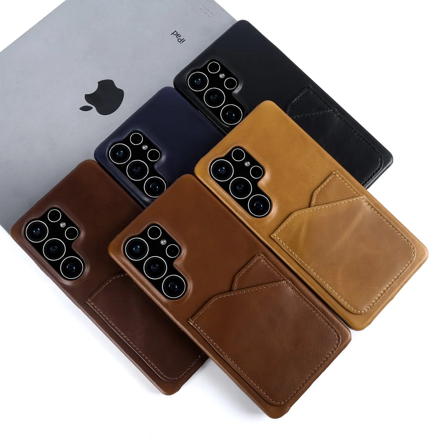 Premium Leather Card Slot Case for Samsung Galaxy