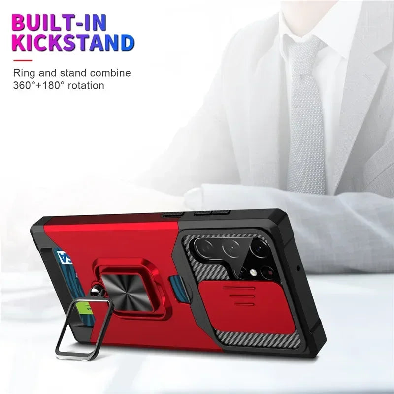 Shockproof Magnetic Holder Case for Samsung Galaxy - CaseifyTrend