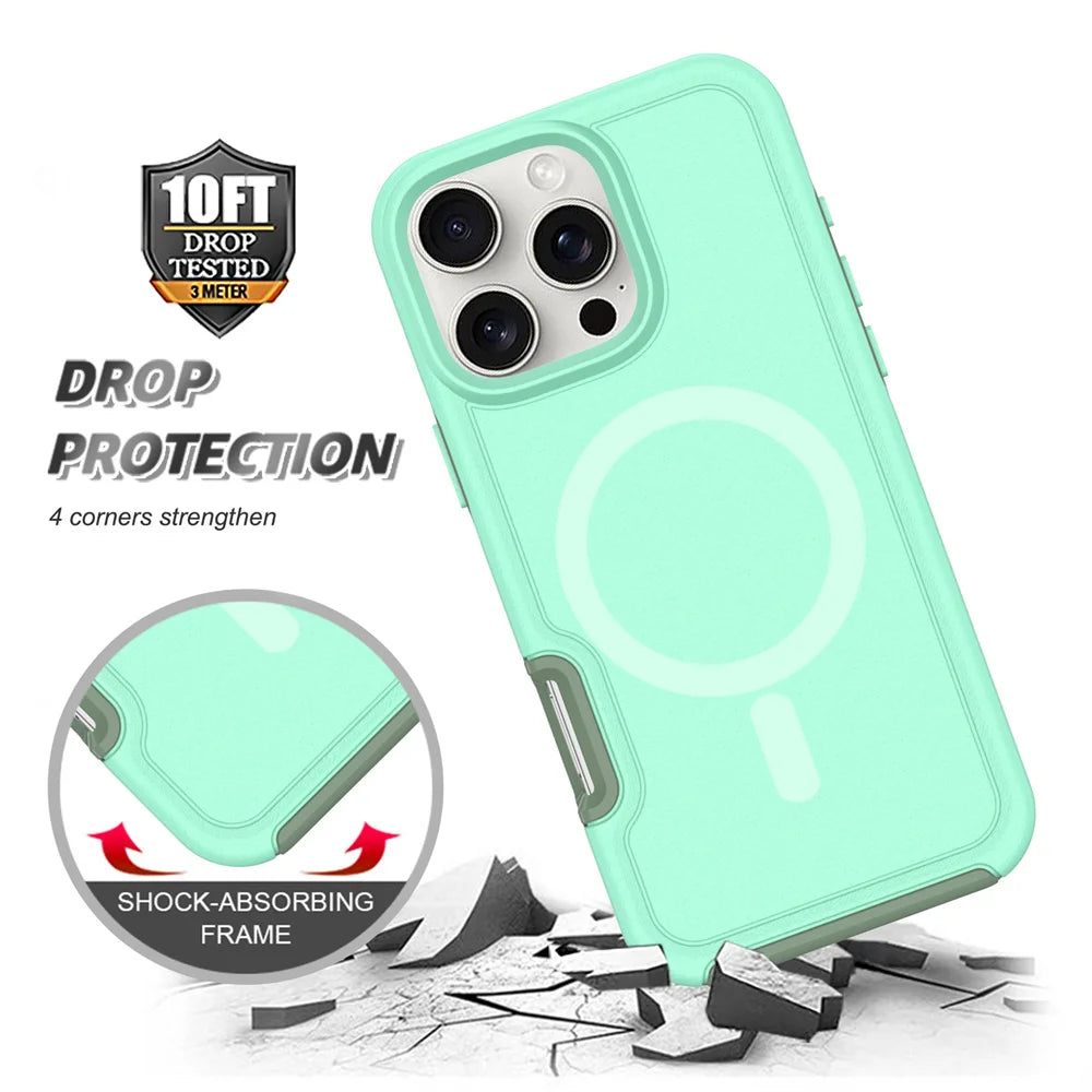Magnetic Armor Case for iPhone