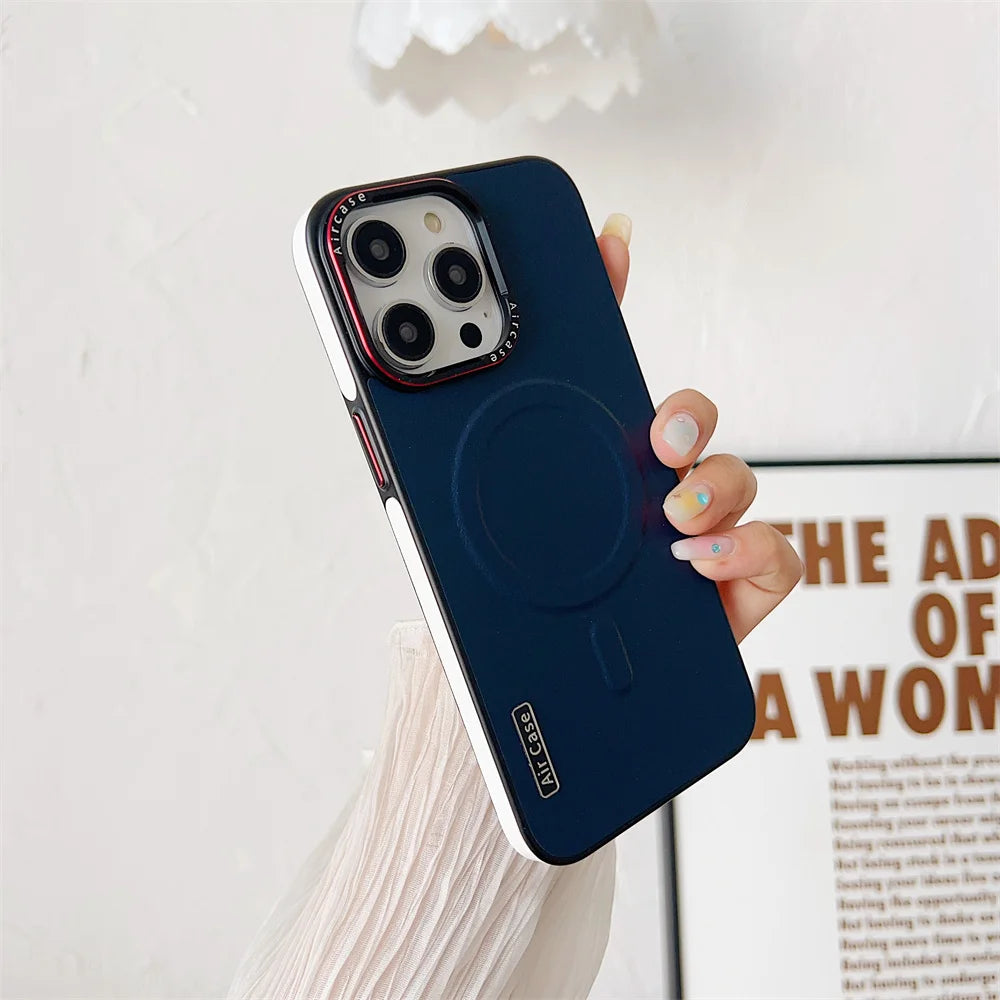 Luxury Leather MagSafe Case for iPhone - CaseifyTrend