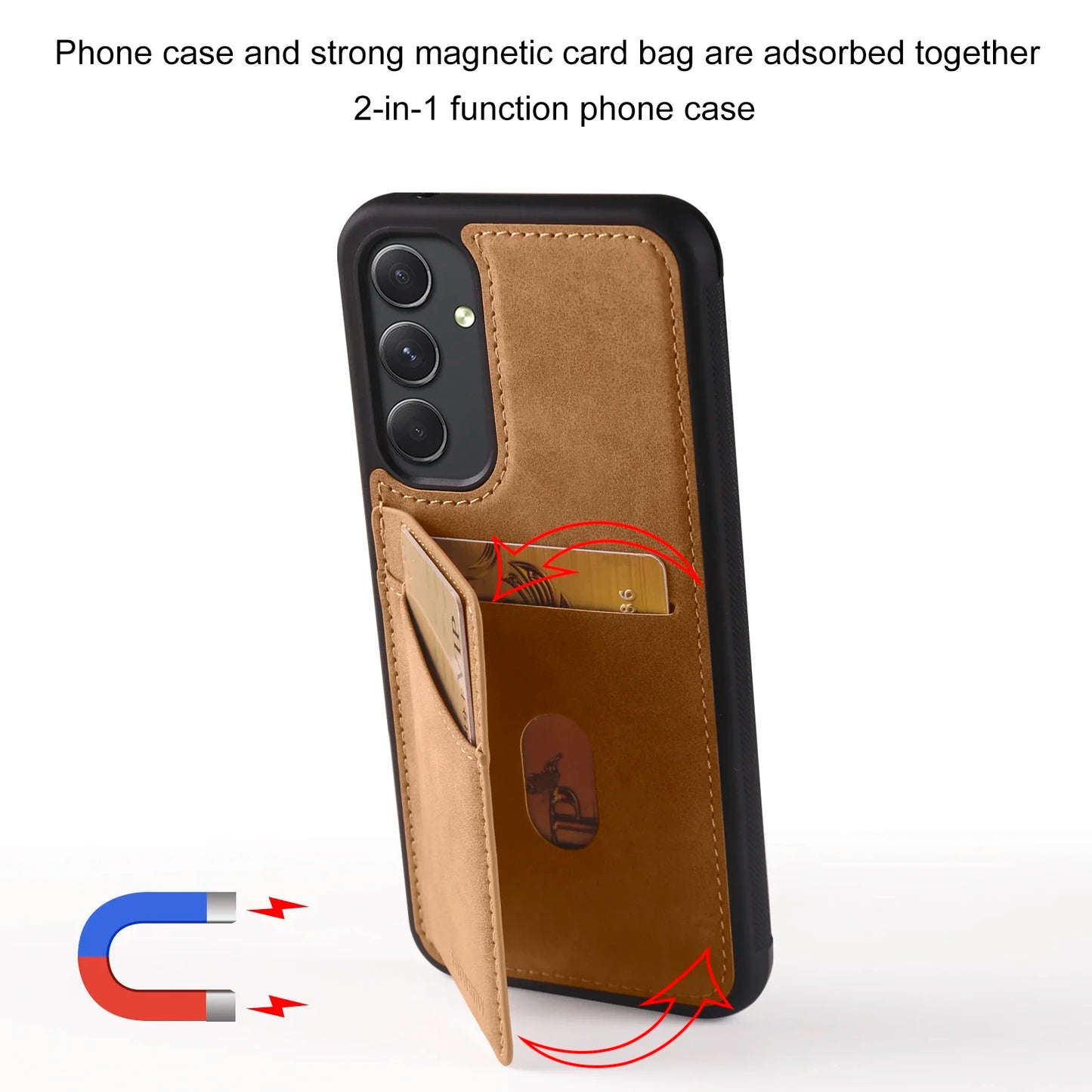 RFID Blocking Wallet Card Holder Case for Samsung Galaxy
