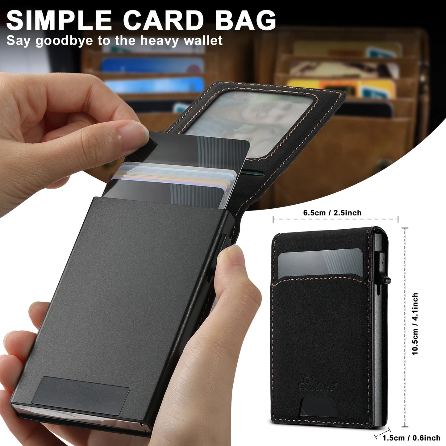 Luxury PU Leather Wallet Phone Case with Card Slot for Samsung