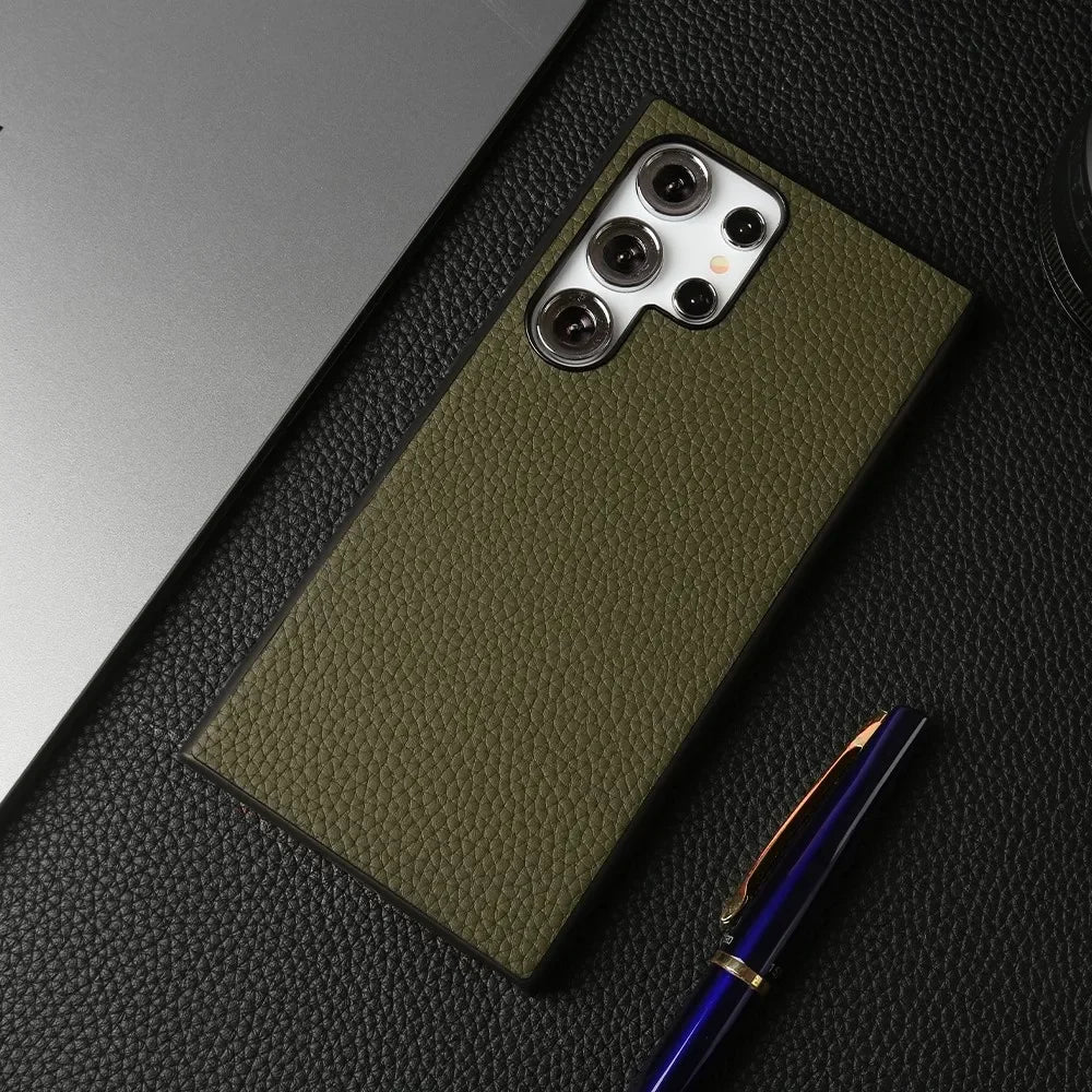 Premium Genuine Leather Case for Samsung Galaxy Phones
