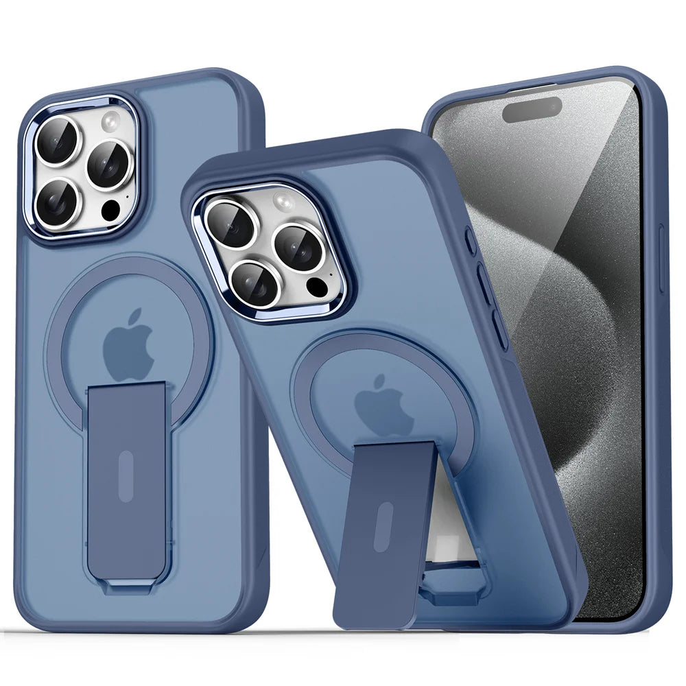 Luxury Magsafe Folding Stand Case for iPhone