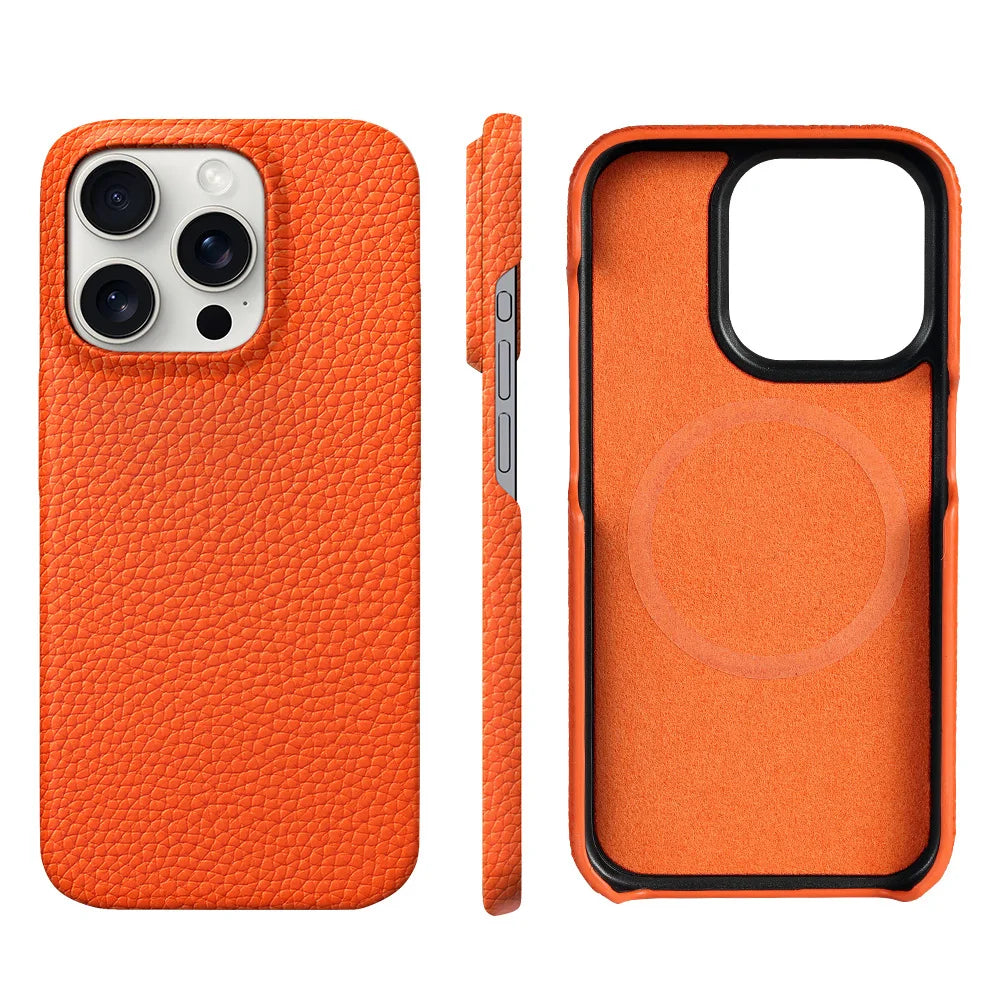 Magsafe Cowhide Leather Case for iPhone