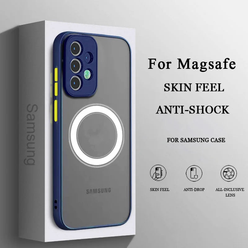 Magnetic Matte Protective Phone Case for Samsung Galaxy