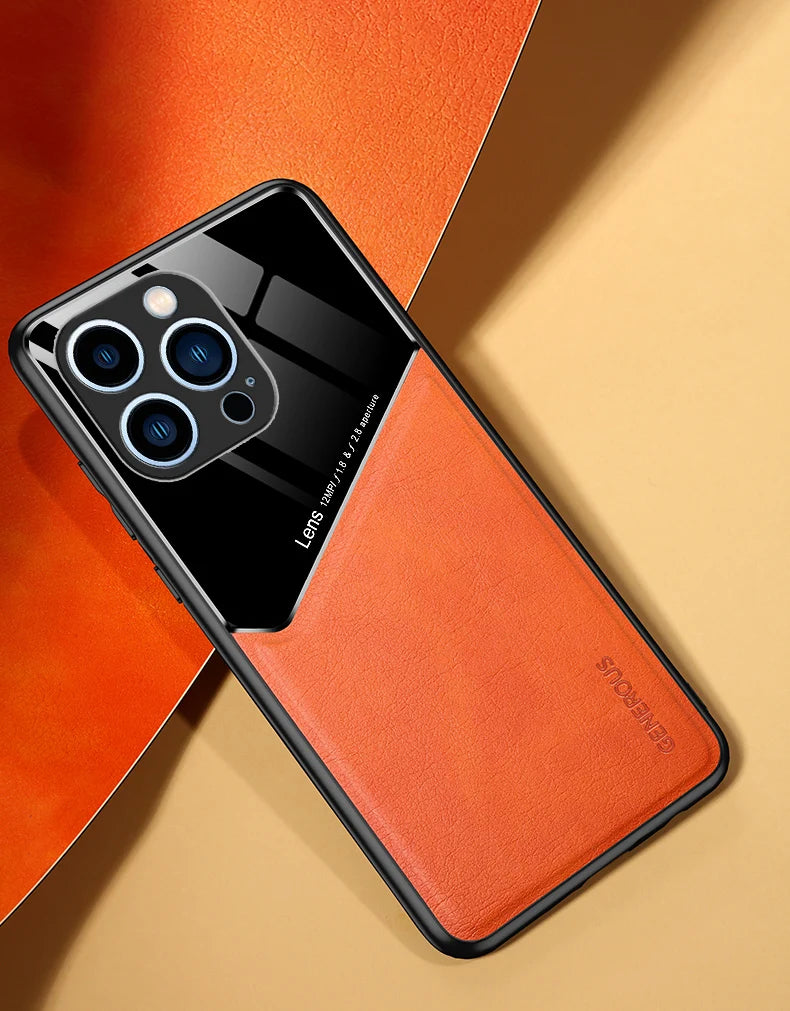PU Leather Magnetic Case for iPhone
