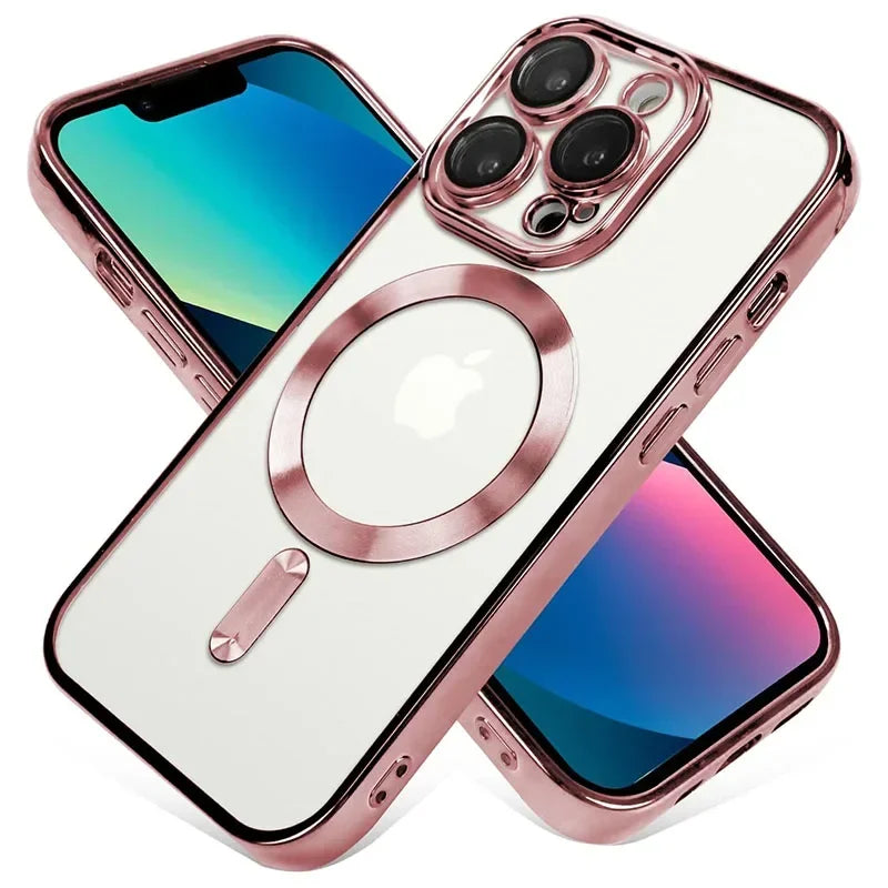Clear Magnetic iPhone Case with Lens Protection