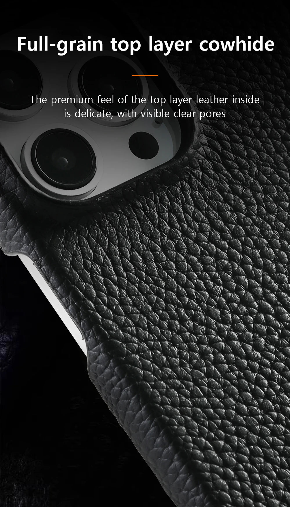 Magsafe Cowhide Leather Case for iPhone