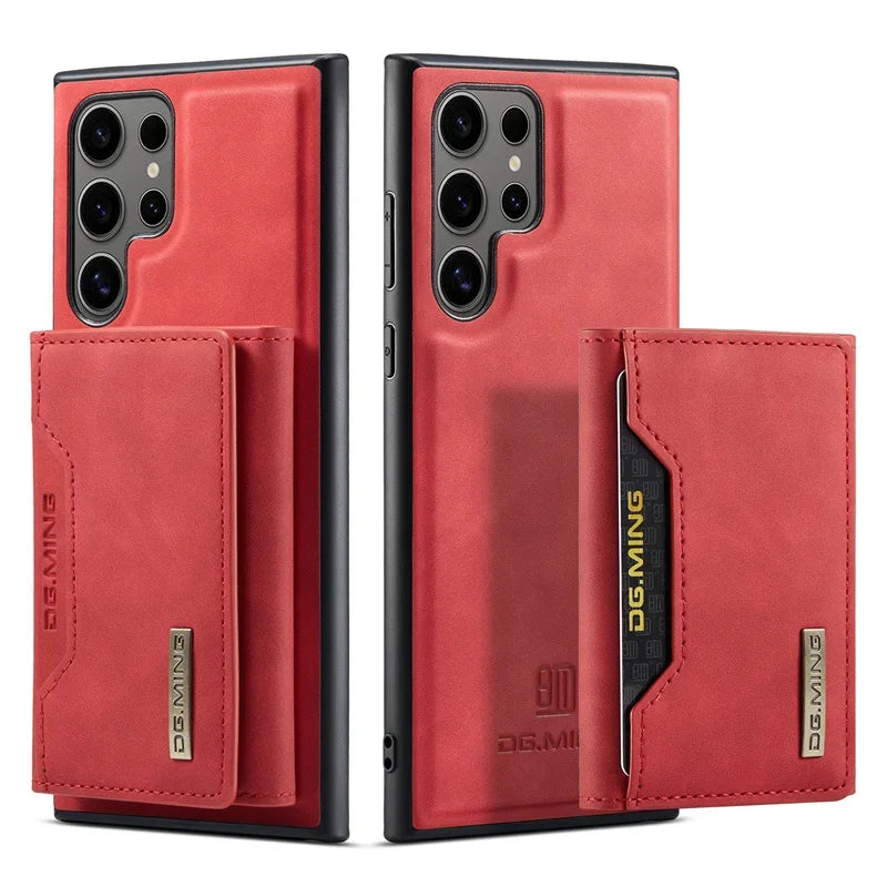 Detachable Wallet Card Holder Phone Case for Samsung Galaxy