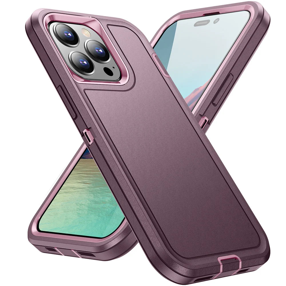 Rugged Shockproof Full Cover Case for iPhone Heavy Duty Protection